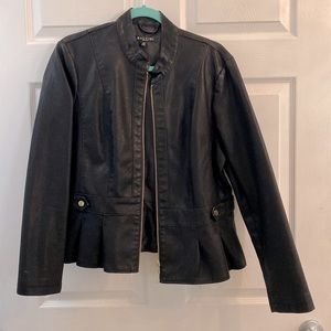 Faux leather jacket, size XL, Baccini